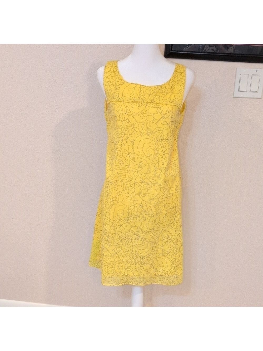 Anthropology HD In Paris Sun Soaked Floral Sleeveless Dress, Size 10